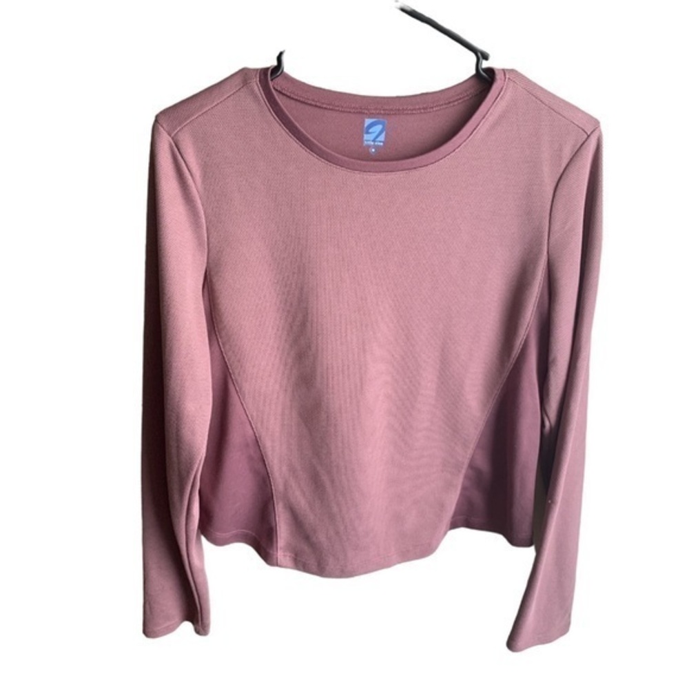 Women's Title Nine Athleisure L/S Pullover Crewneck Shirt Size Med EUC #7015